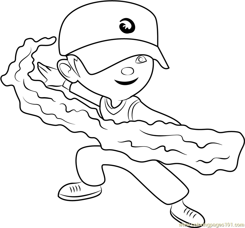 Download BoBoiBoy Water Coloring Page - Free BoBoiBoy Coloring Pages : ColoringPages101.com