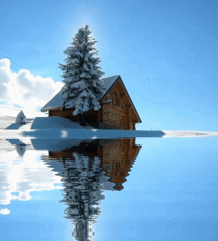 Magnifique paysage d'hiver.