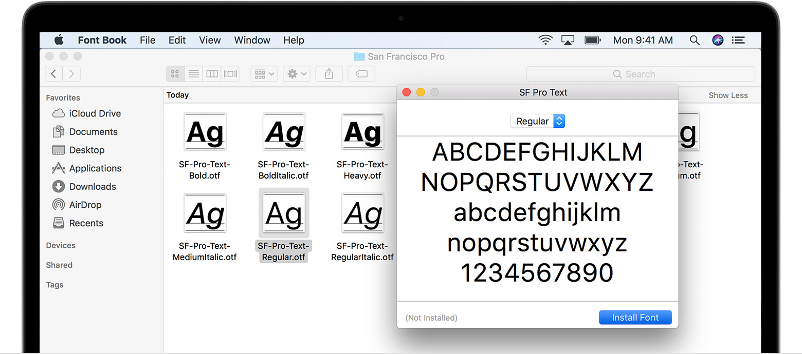 How To Install And Remove Fonts On Your Mac Apple Support