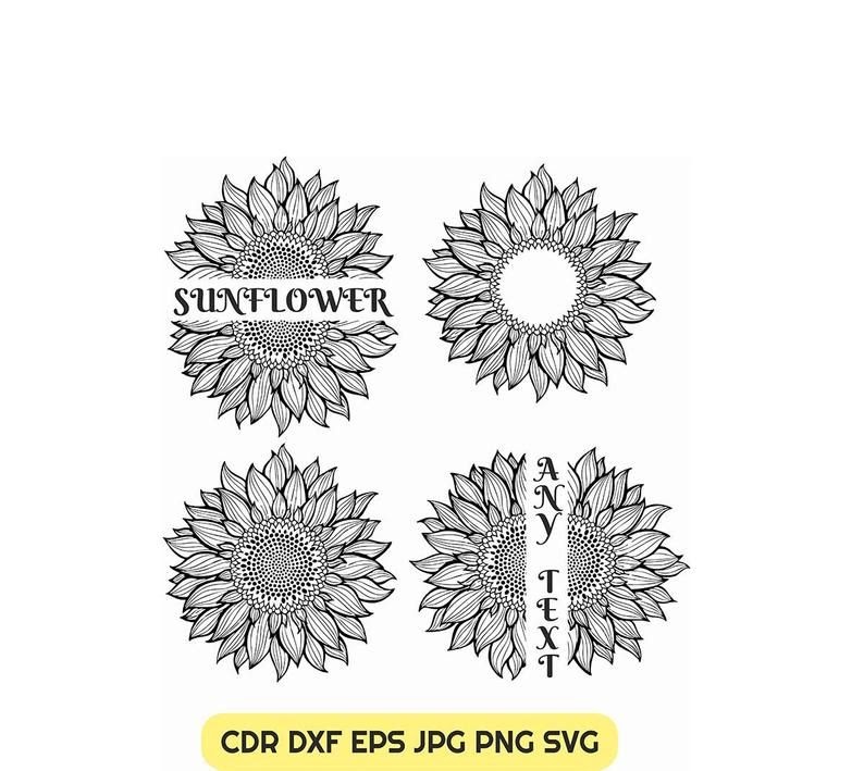 Download Free SVG Half Sunflower Silhouette Svg 12447+ Ppular Design for Cricut, Silhouette and Other Machine