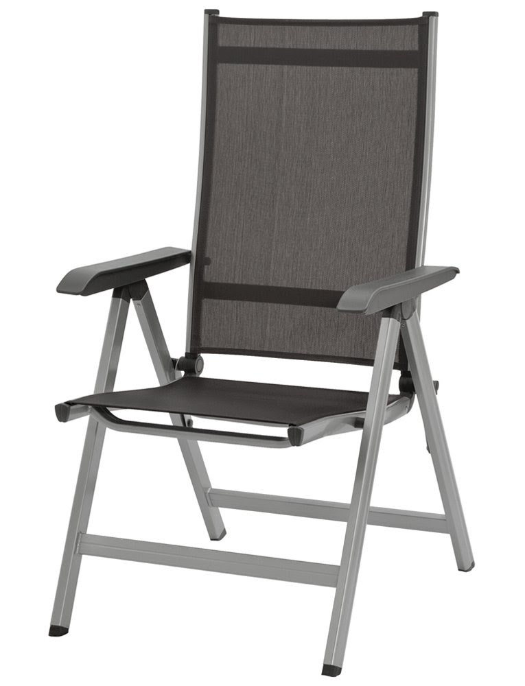 Kettler Basic Plus Klappsessel silber/anthrazit,