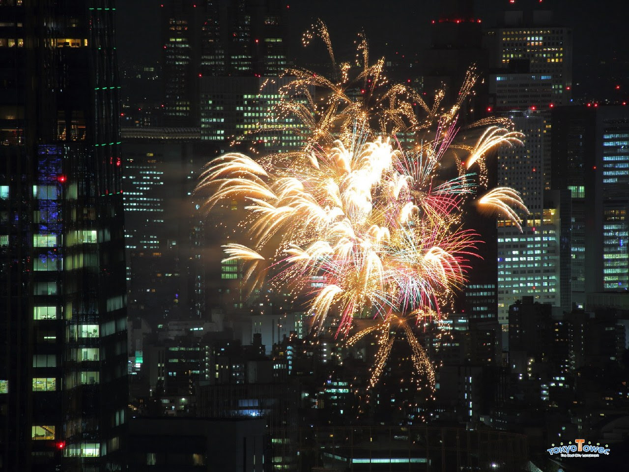 花火大会 ２０１５ 神宮外苑花火大会 東京タワーから