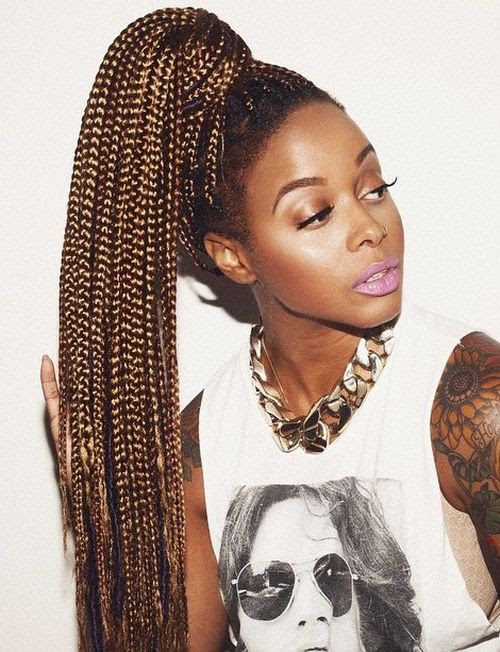 Top 20 All the Rage Looks with Long Box Braids