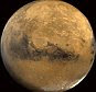 THE PLANET MARS IS SEEN IN THIS PHOTO SUPPLIED BY NASA...The surface of the planet Mars is seen in this undated photo from the U.S. space agency NASA (National Aeronautics and Space Administration). An Australian geologist said on August 4, 2003 that giant ice towers formed by steaming volcanic vents may be the best place to look for life on Mars, rather than the gullies which some specualte may have been gouged by running water. Nick Hoffman of the University of Melbourne said that the latest images taken by NASA had revealed curious hotspots in the Hellas Basin that could be similar to ice towers in Antarctica, where microbial lifeforms live on chemical energy.            EDITORIAL USE ONLY   NO SALES   NO ARCHIVES          REUTERS/NASA/Handout...I...ODD  SCI...SYDNEY...Australia