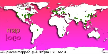 Locations of Site Visitors
