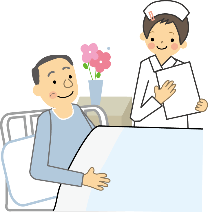 医療 入院 病院 無料イラスト