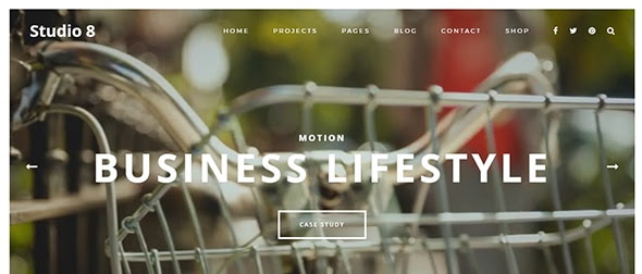 Studio 8 Fullscreen wordpress theme