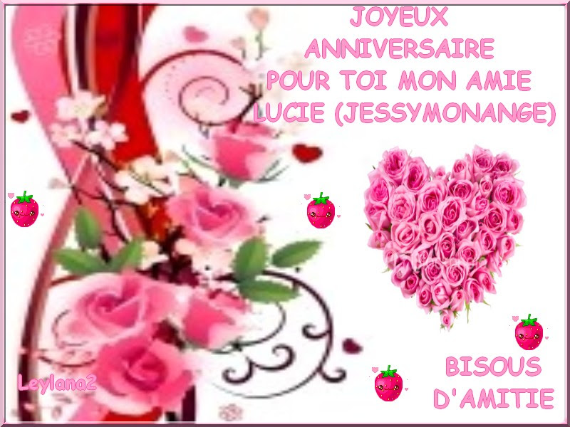 Joyeux Anniversaire Mon Amie Fille Lillia