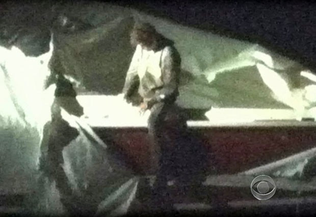 Dzhokhar Tsarnaev havia se escondido em barco (Foto: CBS News/AFP)