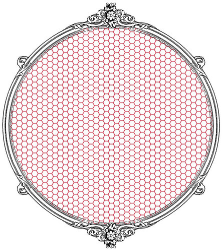 41 sample TINY HEXAGON mel stampz