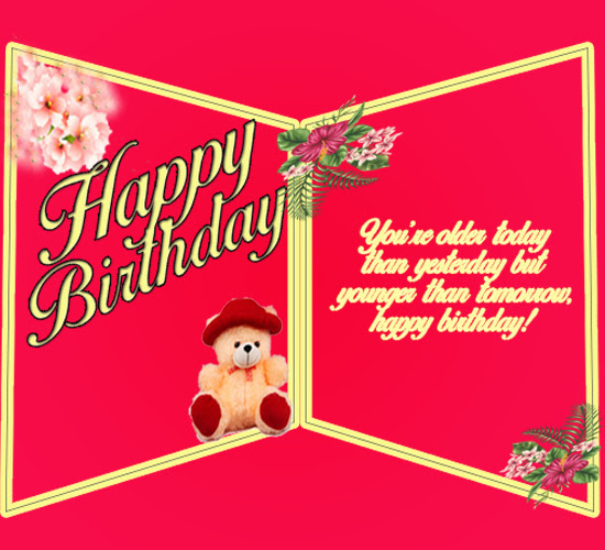 Birthday Wishes Double Greeting Card Free Happy Birthday Ecards