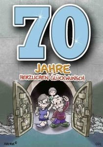 lustige Geburtstagskarte zum 70.: Amazon.de: Küche & Haushalt