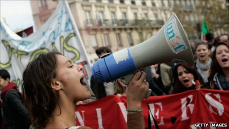 Student protest in Paris, 26/10