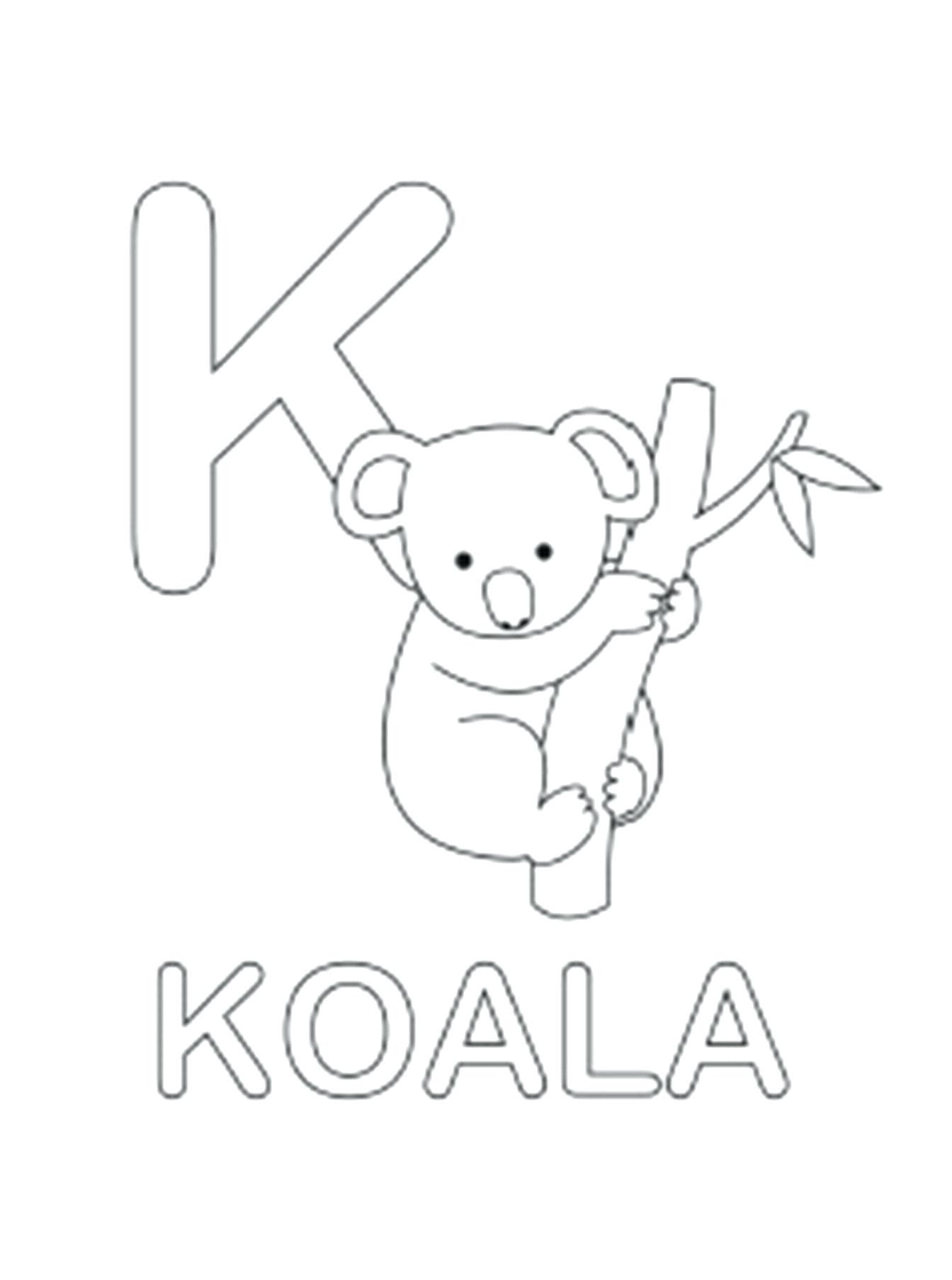 Download Koala Outline Drawing at GetDrawings | Free download