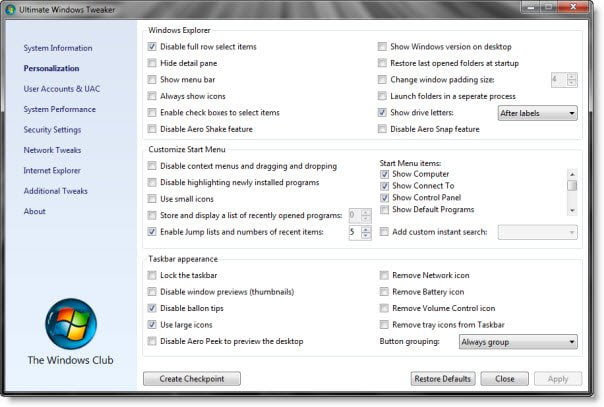 දනුක සෝන් Ultimate tweaker for windows 7 