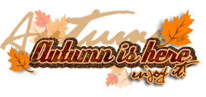 Animated Fall scraps, glitter graphics, Autumn myspace comments