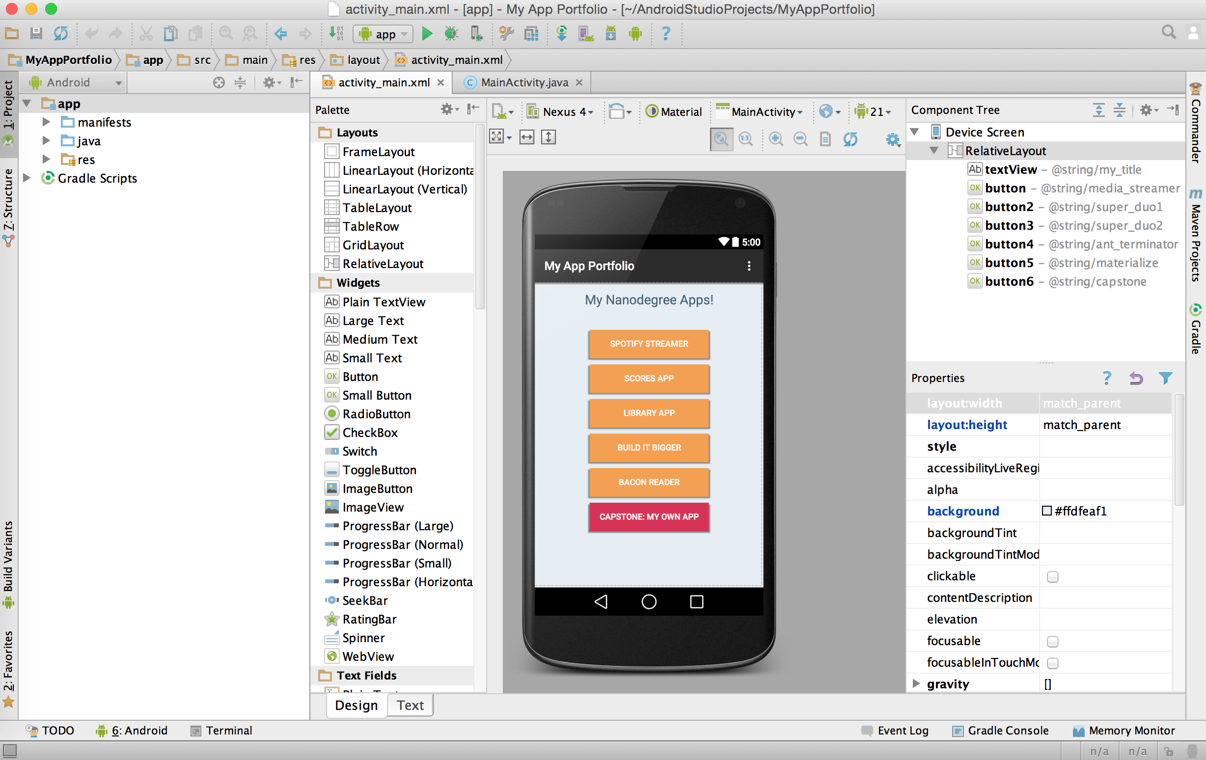 Udacity Android Developer Nanodegree – Ajinkya Wavare