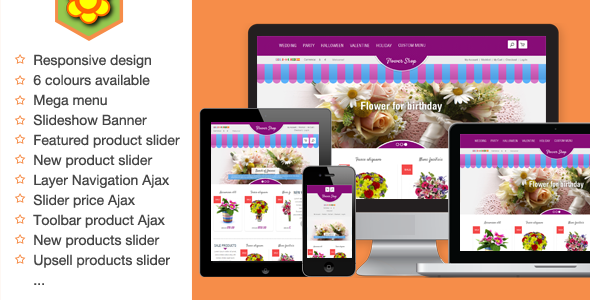 Flower Responsive Magento Theme - Magento eCommerce