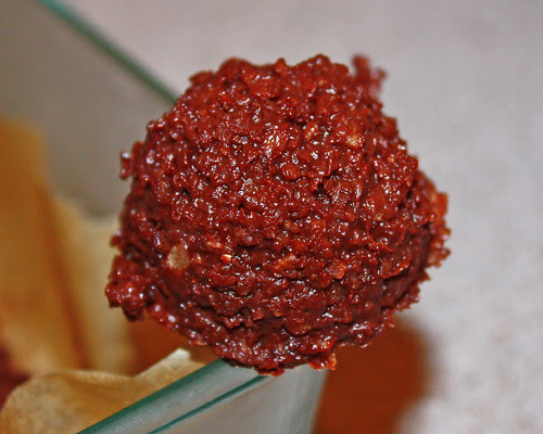 Raw Chocolate macaroon.