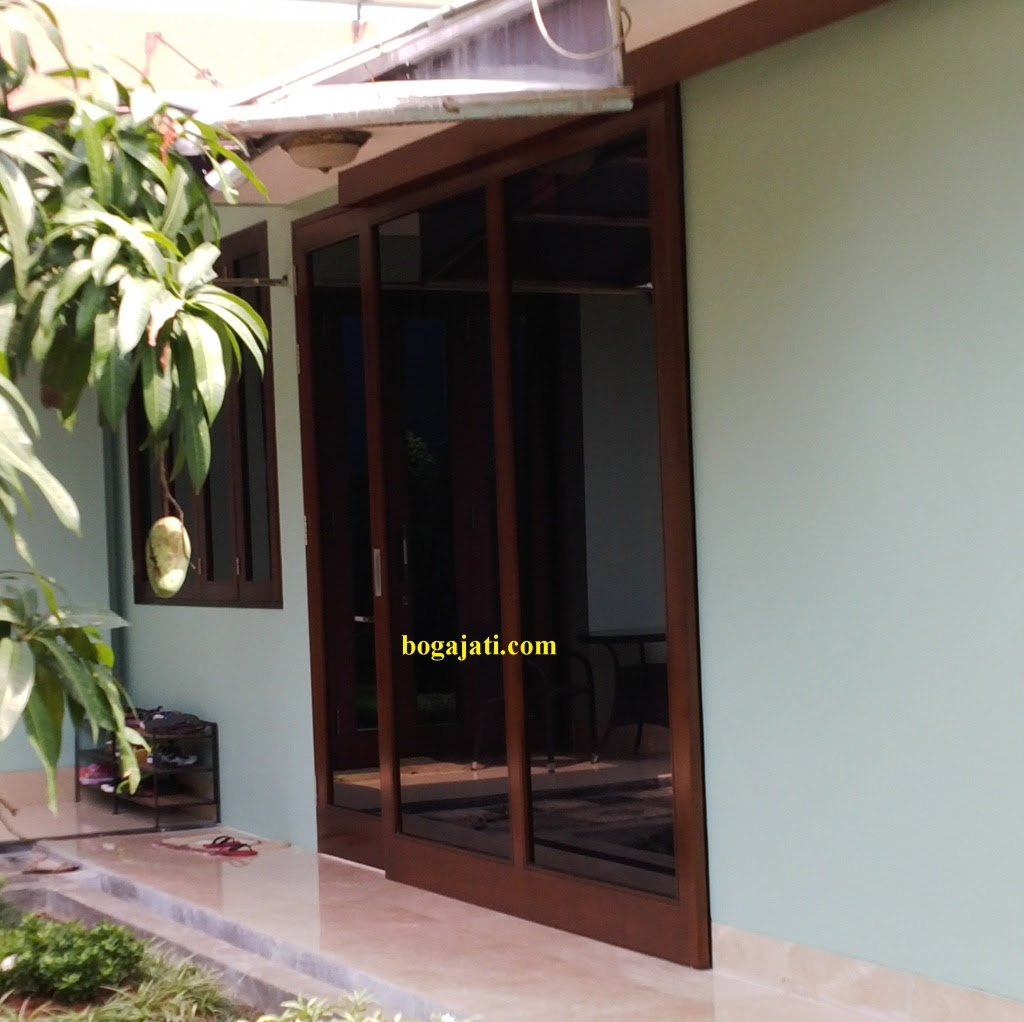 Pintu Kaca Kayu Jati PK BOGA JATI Pintu Kaca Kayu Jati PK BOGA JATI