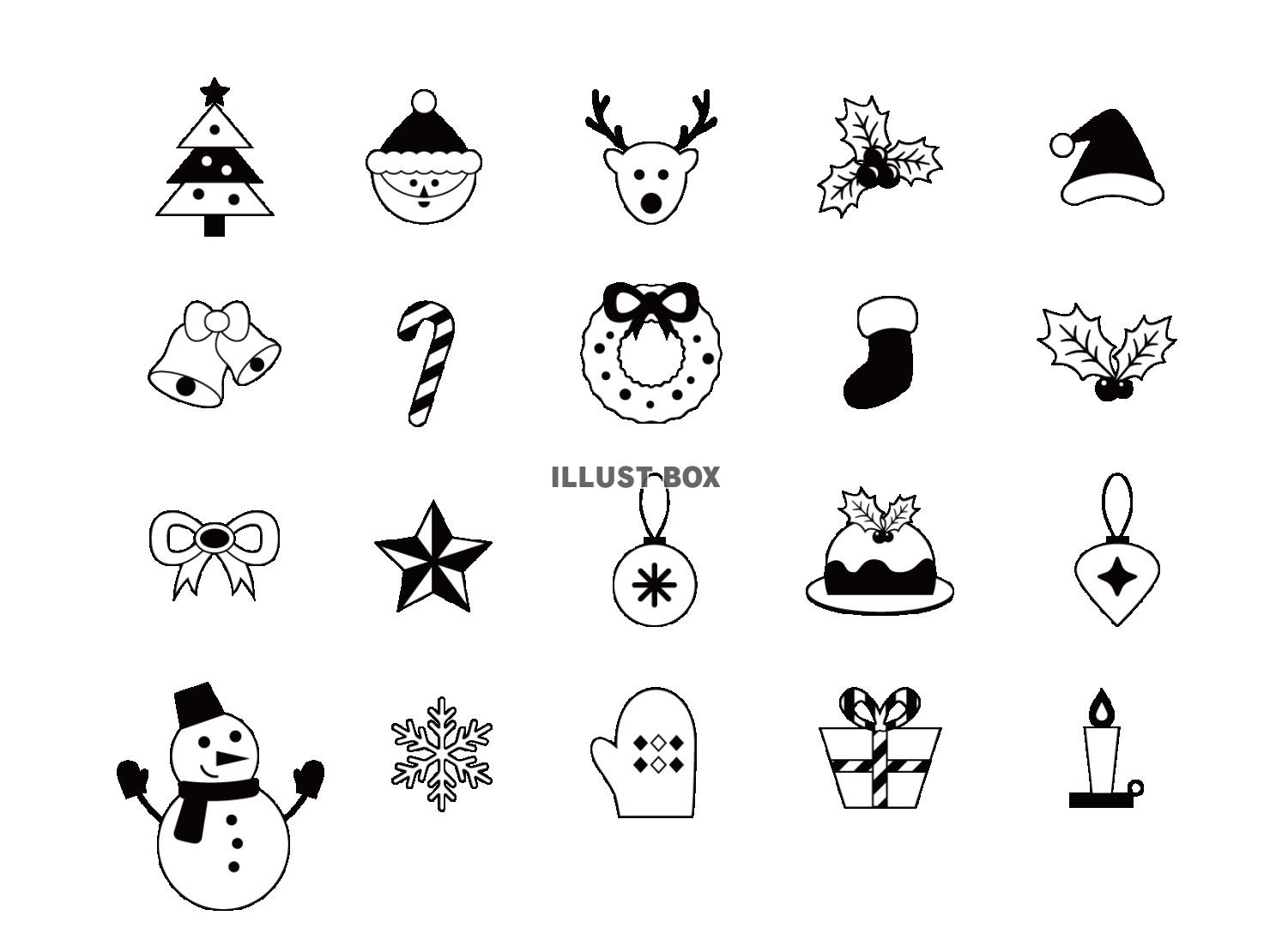 ベスト50 手書き 白黒 クリスマス イラスト かわいいディズニー画像