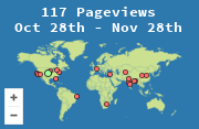 Locations of visitors to this page