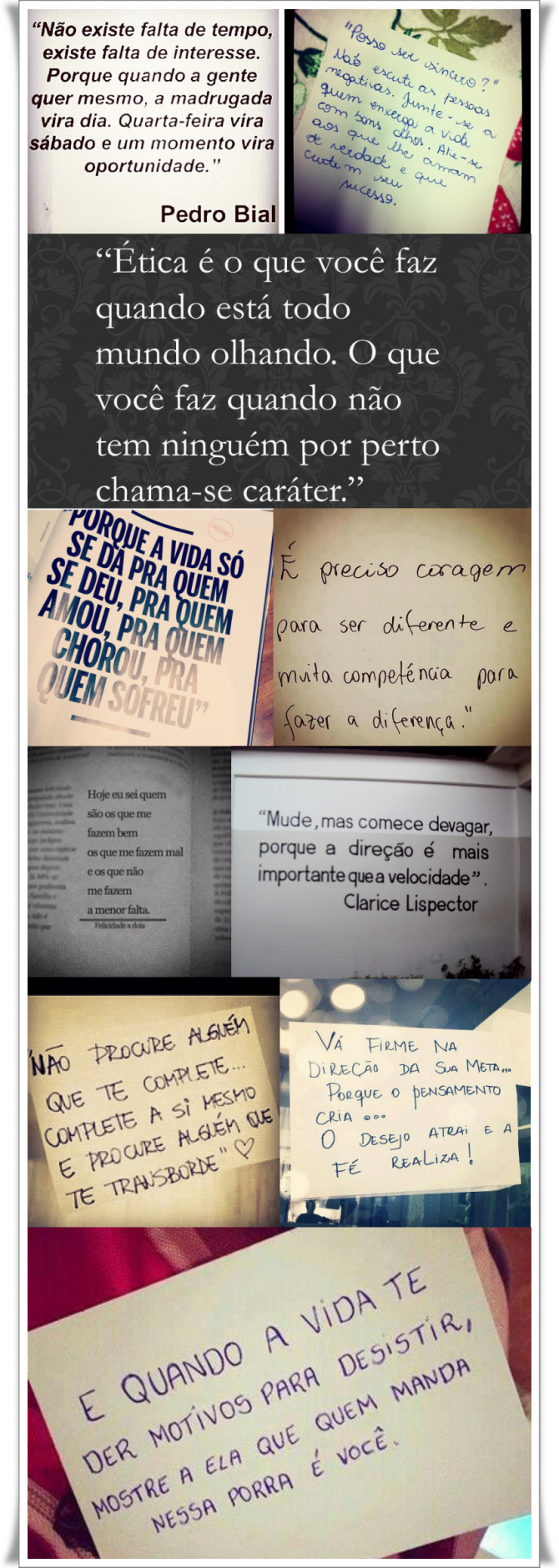 Identificaram se alguma frase acima Gostam de frases inspiradoras
