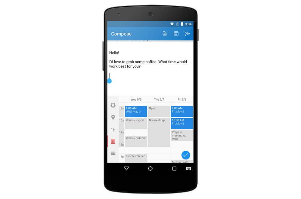 تحديث Sunrise Calendar بميزة إضافة لوحة مفاتيح لأول مرة لتطبيقات التقويم