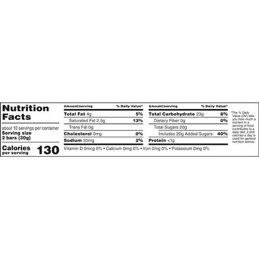 3 Musketeers Candy Bar Nutrition