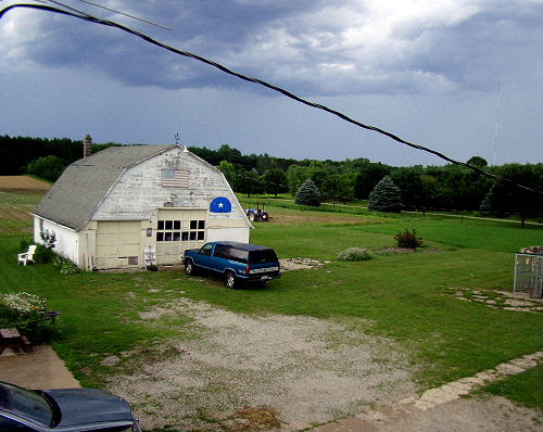 Dark storm clouds