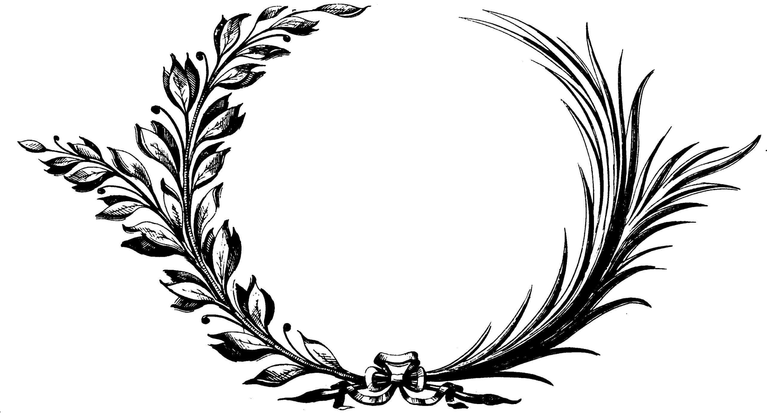 Download Wreath Clipart Black And White | Free download on ClipArtMag