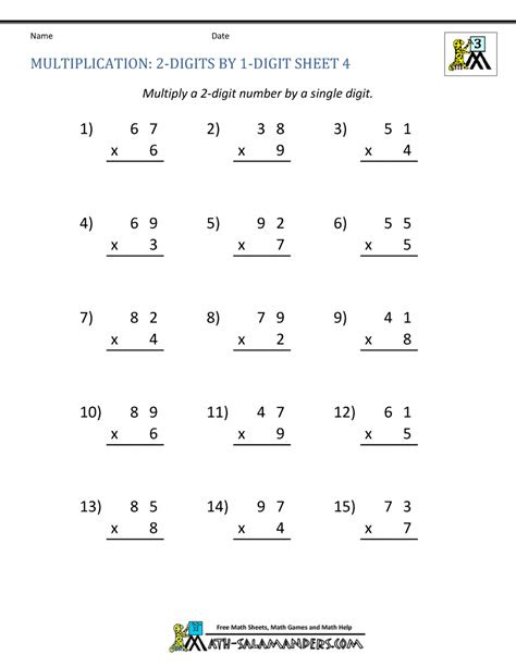 Printable multiplication worksheets can help kids learn. multiplication practice worksheets grade 3