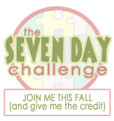 The Seven Day Food Challenge.  Join me this fall (and give me credit)