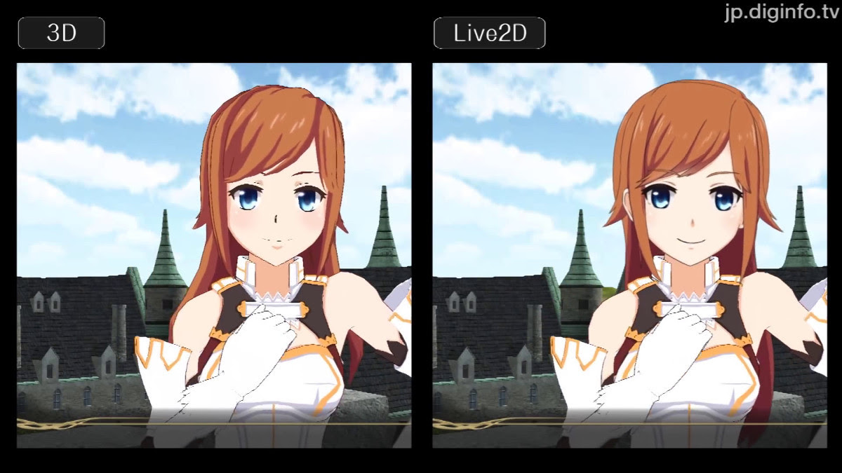 2次元キャラを2dのまま3d空間上で立体的に360度動かせる Live2d