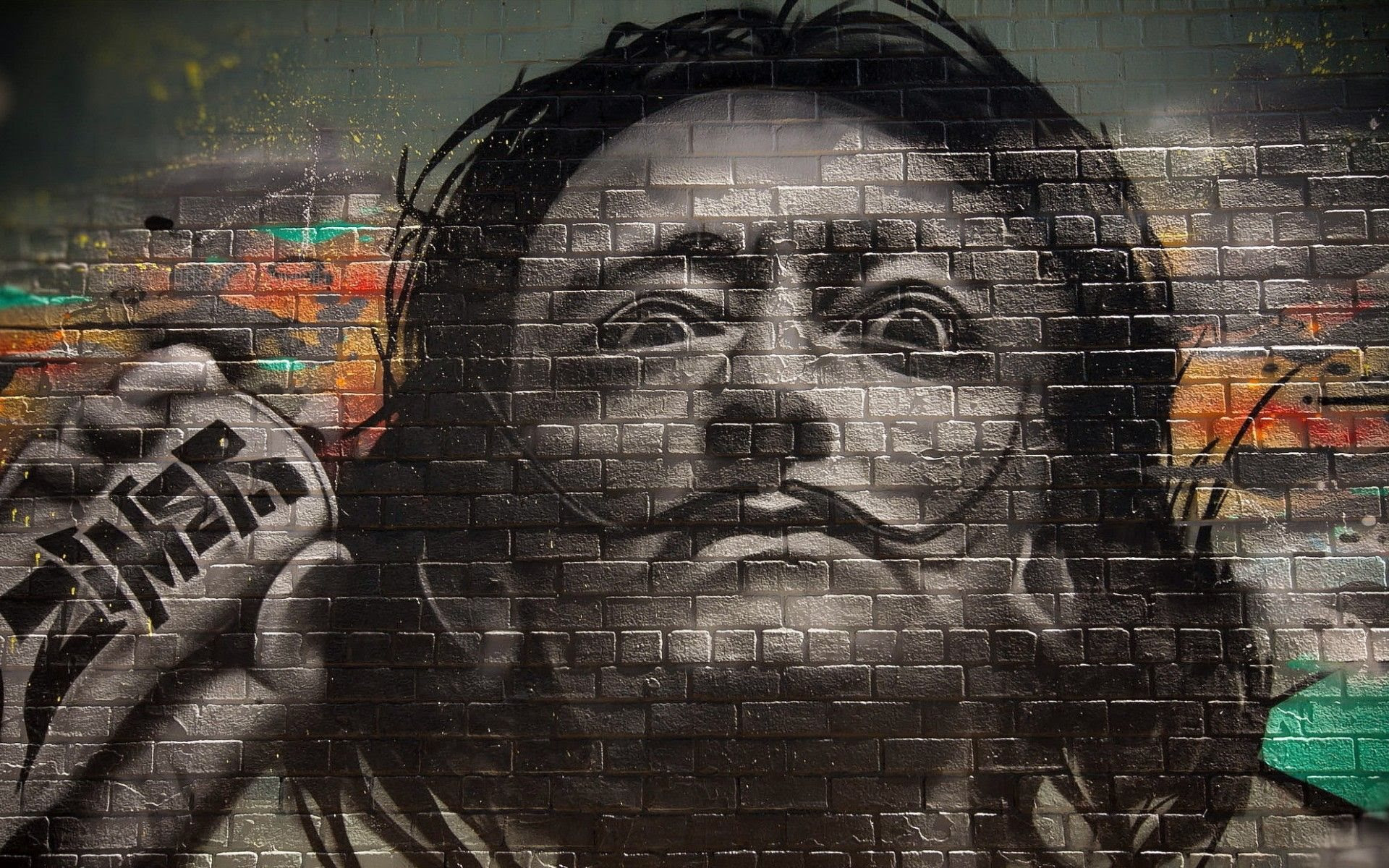 ダウンロード画像 グラフィティ 壁 サルバドールダリ 画面の解像度 19x10 壁紙デスクトップ上