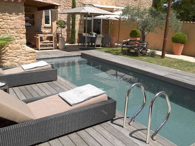 Transat piscine bois