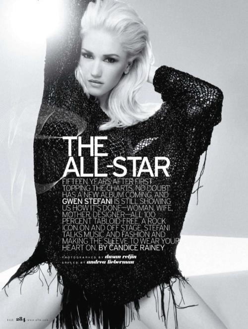 Gwen Stefani in Elle USA May gwen stefani elle may 2011. Gwen Stefani in Elle USA May