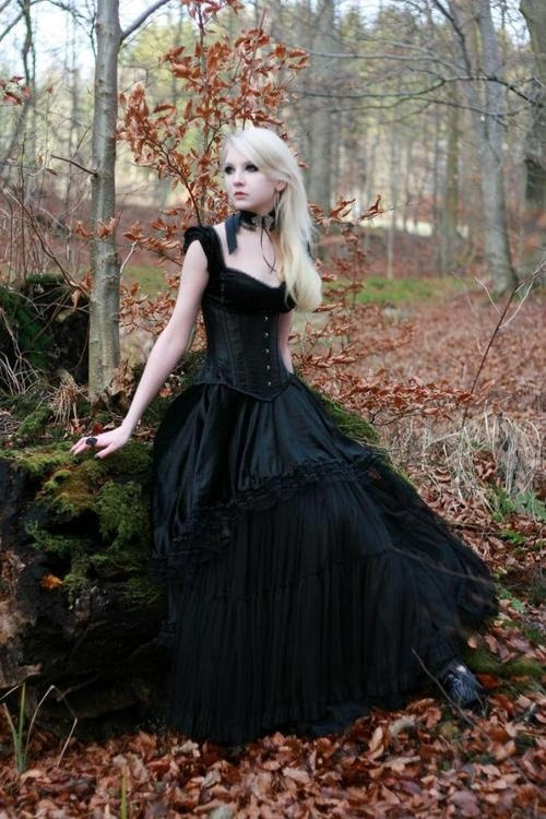 Picture Of Striking Halloween Wedding Dresses