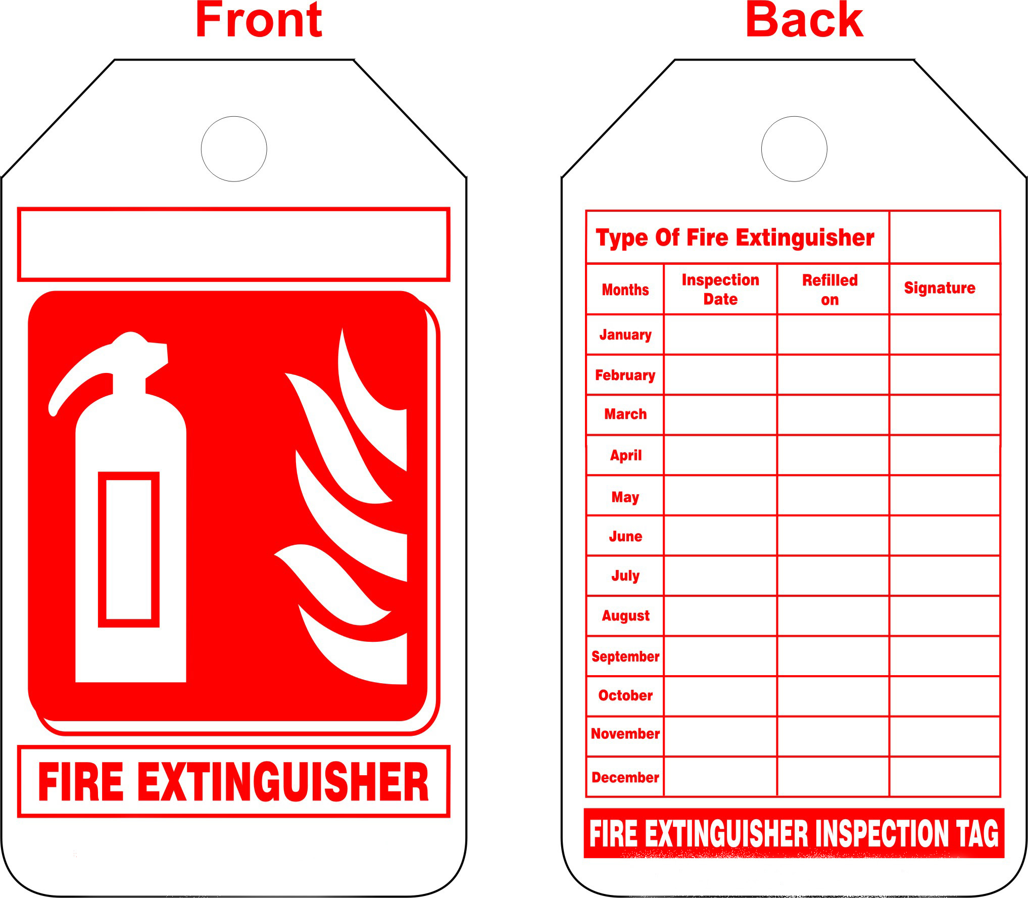 Fire Inspection Tag