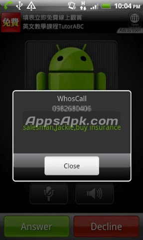 WhosCall (Who’s Calling)