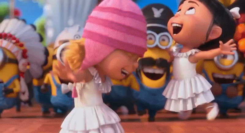 Agnes Gru I M So Happy Despicable Me Gif Wifflegif