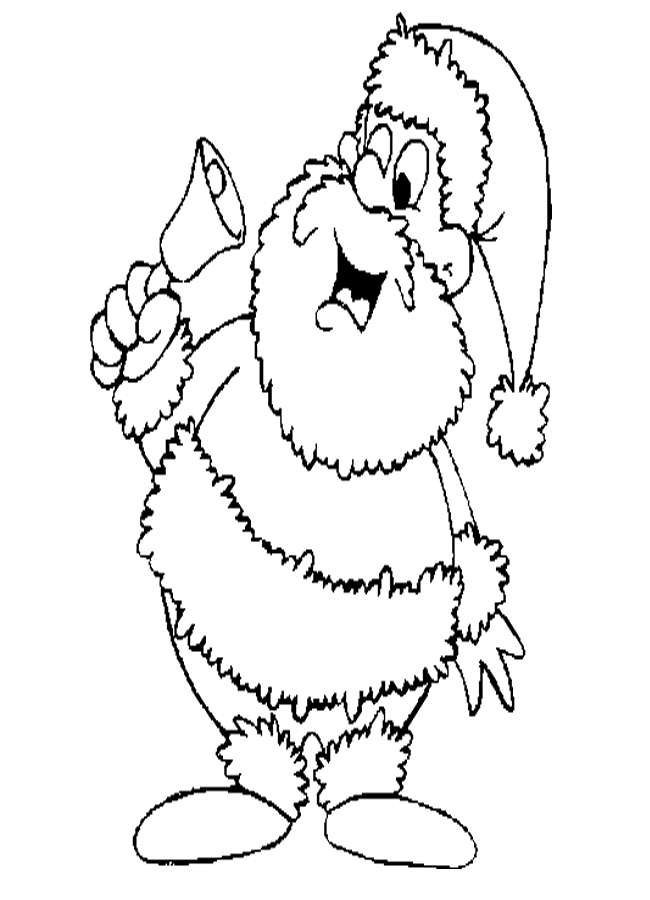 Free Santa claus coloring sheet pages for kids who love stocking stuffers.