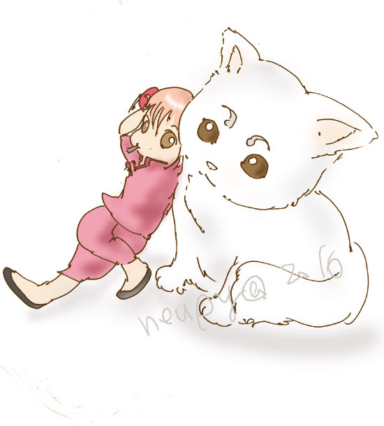 猫絵描きneupyの花のイラストと 銀魂 ヘタレらく描き ﾗｽﾄﾆｬﾝｽﾞｽﾀﾝﾃﾞｨﾝｸﾞ