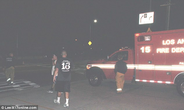 Shock: The set was closed down for a short period after the accident happened