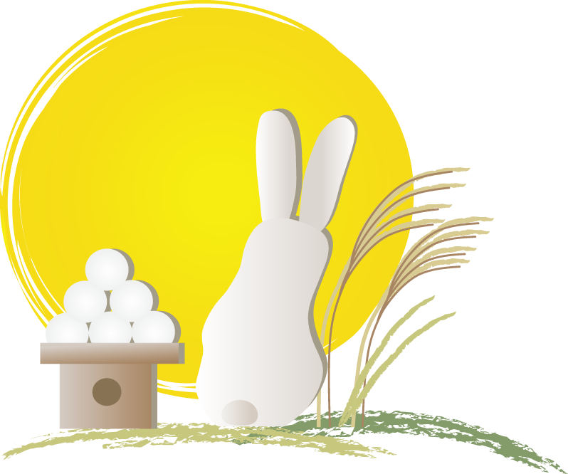 お月見のイラスト 無料イラスト フリー素材