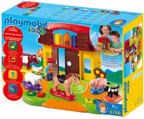 Playmobil - 6766 - Jeu de construction - Ferme interactive 1.2.3