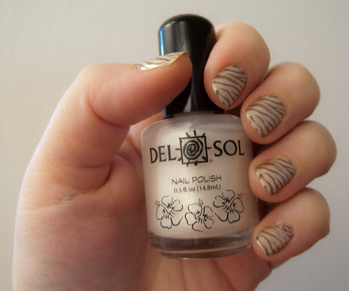 Reckless Zebra Nail art design