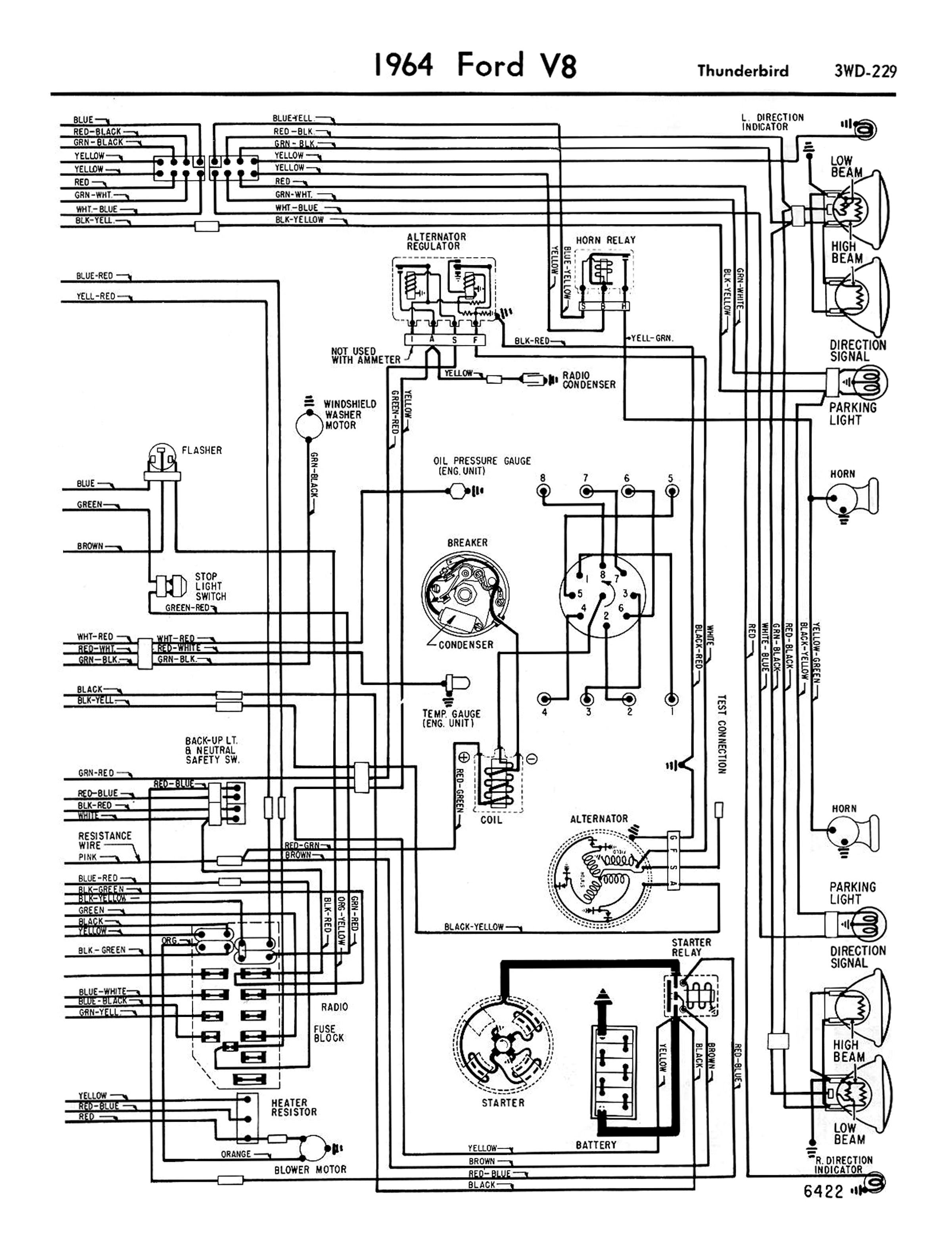 1956 Ford Thunderbird Wiring Schematic - Wiring Diagram