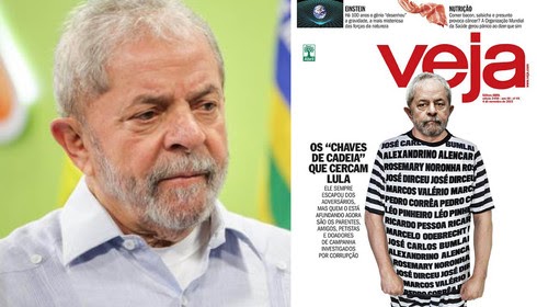 Lula vai à Justiça contra capa da revista Veja