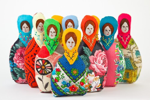 embroidered dolls by hillery rebe